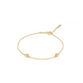 Load image into Gallery viewer, 2 Square Bracelet | 14K Solid Gold