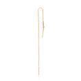 Load image into Gallery viewer, Curved Bar Threader Earring | 14K Solid Gold