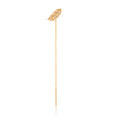 Load image into Gallery viewer, Autumn Whisper Diamond Leaf Threader Earring | 14K Solid Gold