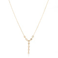 Load image into Gallery viewer, Square Lariat Necklace | 14K Yellow Solid Gold