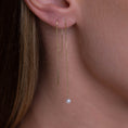 Load image into Gallery viewer, Pearl Drop Threader Earring | 14K Solid Gold