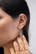 Load image into Gallery viewer, Geometric Apex Stud Earrings | 14K Solid Gold