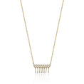 Load image into Gallery viewer, Fringe Necklace with Stone Drops | 14K Solid Gold