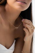 Load image into Gallery viewer, Fringe Necklace with Stone Drops | 14K Solid Gold