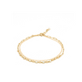 Load image into Gallery viewer, Dual Delight Double Chain Bracelet | 14K Solid Gold
