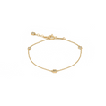 Load image into Gallery viewer, 3 White Stone Bracelets | 14K Solid Gold
