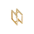 Load image into Gallery viewer, Double Bar Open Ring | 14K Yellow Solid Gold
