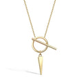 Load image into Gallery viewer, Interlocking Circle and Bar Pendant Necklace | 14K Solid Gold
